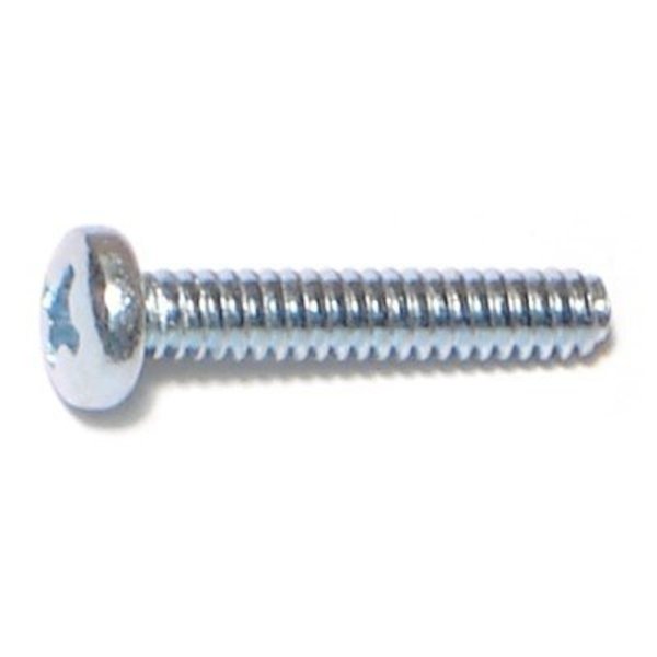 Midwest Fastener #6-32 x 3/4 in Phillips Pan Machine Screw, Zinc Plated Steel, 50 PK 77443